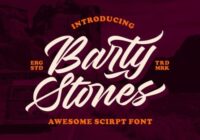 Barty Stones Font - Featured Image