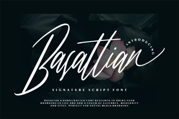 Basattian Script Font - Featured Image