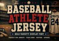 Baseball Athlete Jersey Font - Featured Image