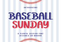 Baseball Sunday Font - Featured Image