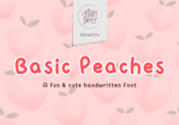 Basic Peaches Font - Featured Image