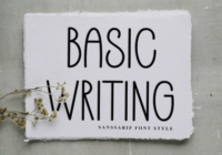 Basic Writing Font - Featured Image