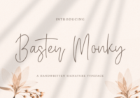 Baster Monky Font - Featured Image