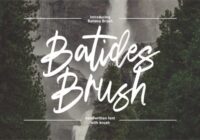 Batides Brush Font - Featured Image