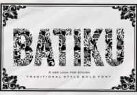 Batiku Font - Featured Image