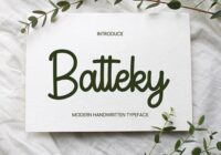 Batteky Font - Featured Image