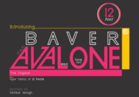 Baver Avalone Font - Featured Image