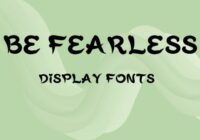 Be Fearless Font - Featured Image