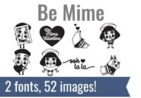 Be Mime Dingbats Font - Featured Image
