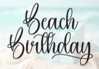 Beach Birthday Font - Featured Image
