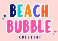 Beach Bubble Font - Featured Image