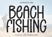Beach Fishing Font - Featured Image