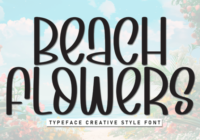 Beach Flowers Font - Featured Image