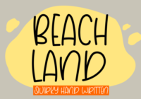 Beach Land Font - Featured Image