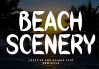 Beach Scenery Font - Featured Image