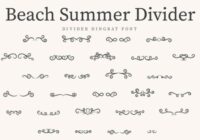 Beach Summer Divider Font - Featured Image