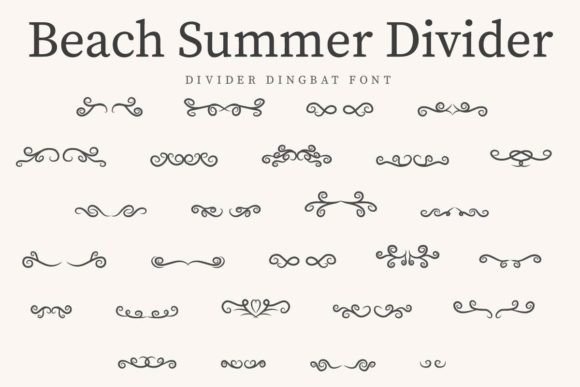 Beach Summer Divider Font - Featured Image