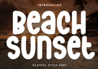 Beach Sunset Font - Featured Image