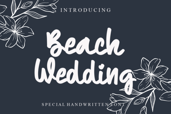 Beach Wedding Font - Featured Image