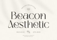 Beacon Aesthetic Font - Featured Image