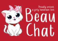 Beau Chat Font - Featured Image