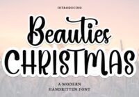 Beauties Christmas Font - Featured Image