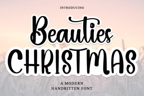 Beauties Christmas Font - Featured Image