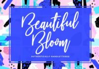 Beautiful Bloom Font - Featured Image