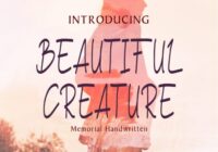 Beautiful Creature Font - Featured Image