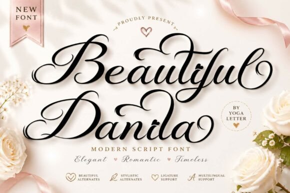 Beautiful Danila Font - Featured Image