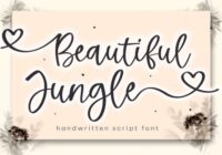 Beautiful Jungle Font - Featured Image