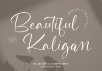 Beautiful Kaligan Font - Featured Image