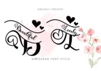 Beautiful Lovely Monogram Font - Featured Image