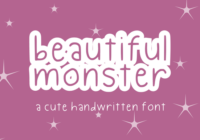 Beautiful Monster Font - Featured Image