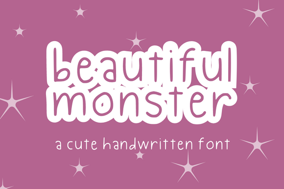 Beautiful Monster Font - Featured Image