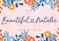 Beautiful Natalie Font - Featured Image