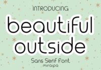 Beautiful Outside Font - Featured Image