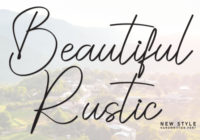 Beautiful Rustic Font - Featured Image