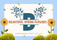 Beautiful Spring Flowers Font - Featured Image