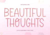 Beautiful Thoughts Font - Featured Image