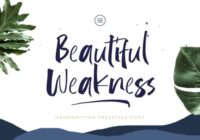 Beautiful Weakness Font - Featured Image