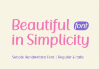 Beautiful in Simplicity Font - Featured Image