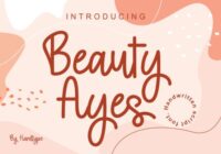 Beauty Ayes Font - Featured Image