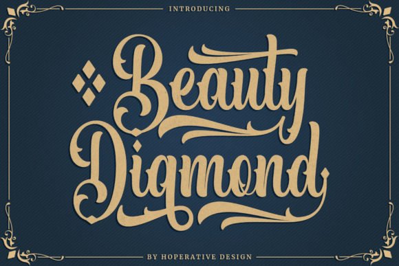 Beauty Diamond Font - Featured Image