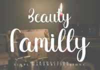 Beauty Familly Font - Featured Image