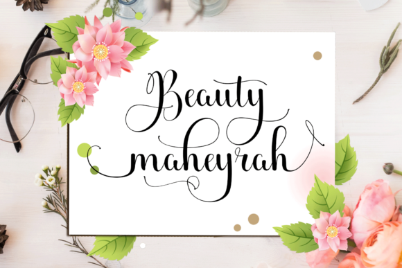 Beauty Maheyrah Font - Featured Image