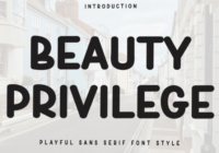 Beauty Privilege Font - Featured Image