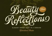 Beauty Reflections Font - Featured Image