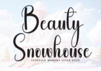 Beauty Snowhouse Font - Featured Image