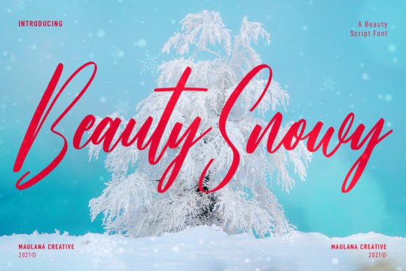 Beauty Snowy Script Font - Featured Image